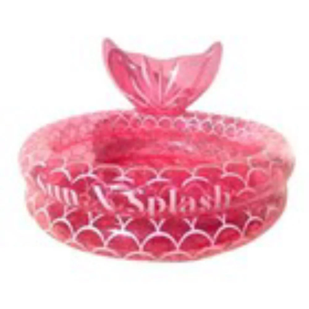 New Sun N Splash Pink Mermaid Inflatable Kiddie Pool – Summer Fun for Kids